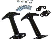 Black Hood Catch Kit for 41-95 Jeep MB, CJs, YJ Wrangler Crown Automotive