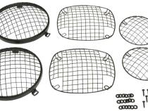 Jeep CJ Wire Mesh Guard Set 6 Pieces 76-86 CJ Powdercoat Black Kentrol