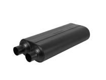 70 Series Chambered Muffler 70 Series 3.00 Center In 2.25 Dual Out Mild Sound Flowmaster