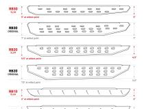 RB10 Slim Line Running Boards Boards Only Protective Bedliner Coating 2007-2018 Jeep Wrangler JK 2014-2024 Toyota 4Runner 2024-2025 Toyota Land Cruiser Go Rhino