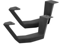 RB10 Running Boards With Mounting Brackets &amp;amp; 2 Pairs of Drop Steps Kit Textured Black 2020-2025 Jeep Gladiator Go Rhino