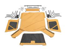 Complete Soft Top with Frame &amp;amp; Hardware for 1997-2006 Jeep Wrangler TJ, Spice Denim Rampage