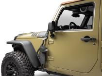 Exterior Jack Mount Textured Black For 2007-2018 Jeep Wrangler JK 2 Door Go Rhino