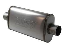 Flow Fx Muffler Flow Fx Muffler 3.00 Center In/3.00 Center Out Straight Through Performance Moderate Sound Stainless Steel Flowmaster