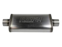 Flow Fx Muffler Flow Fx Muffler 3.00 Center In/3.00 Center Out Straight Through Performance Moderate Sound Stainless Steel Flowmaster