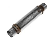 Flow Fx Muffler Flow Fx Muffler 2.25 In/Out Round Body Moderate Sound Stainless Steel Flowmaster