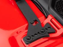 XE Hood Hinge Light Mount for a 20 Inch Single Row LED Bar Textured Black 2018-2026 Jeep Wrangler JL 2020-2025 Jeep Gladiator Go Rhino