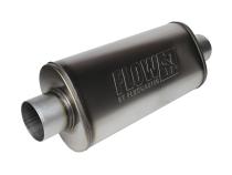Flow Fx Muffler Flow Fx Muffler 3.50 Center In/3.50 Center Out Moderate Sound Stainless Steel Flowmaster