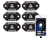 Front Inner Liners w ProComp 6 LED 9W Rock Lights 2020-Up Jeep Gladiator; 2018-2022 Jeep Wrangler Smittybilt