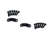 Jeep JK Windshield Supports Pair 07-18 Wrangler JK Textured Black Kentrol