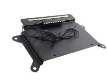 Jeep JK BackSide License Plate Mount with LED's 07-18 Wrangler JK Textured Black Kentrol