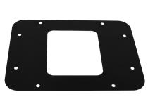 Jeep JK BackSide License Plate Mount with LED's 07-09 Wrangler JK Textured Black Kentrol
