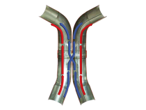 Scavenger Series Universal X-Pipe Kit Scavenger Crossover Pipe Kit 3.00 Inch Universal 5-Piece Kit 409SS Flowmaster