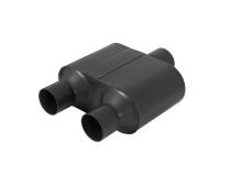 Super 10 Series Chambered Muffler Super 10 Series Stainless Steel 2.50 Center In 2.25 Dual Out Aggressive Sound Flowmaster