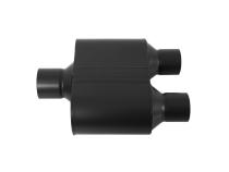 Super 10 Series Chambered Muffler Super 10 Series Stainless Steel 2.50 Center In 2.25 Dual Out Aggressive Sound Flowmaster