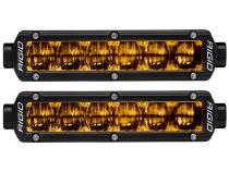 SAE J583 Compliant Selective Yellow Fog Light Pair Sr-Series Pro 6 Inch Street Legal Surface Mount Rigid Industries
