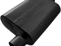 40 Series Delta Flow Chambered Muffler 40 Delta Flow 2.50 Offset In 2.50 Center Out Aggressive Sound Flowmaster