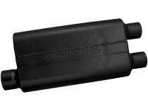 50 Series Delta Flow Chambered Muffler 50 Delta Flow 3.00 Offset In 2.50 Dual Out Moderate Sound Flowmaster