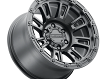 Aluminum Wheels 17x8.5 Compass 956B Satin Black 0 Offset 6 on 139.7 Bolt Pattern 106.1 Bore Raceline