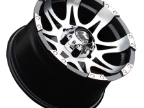 Aluminum Wheels 17x9 Raptor 982 Machined Face Black -12 Offset 8 on 170 Bolt Pattern 131 Bore Raceline