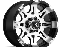 Aluminum Wheels 18x9 Raptor 982 Machined Face Black 20 Offset 8 on 165.1 Bolt Pattern 125 Bore Raceline