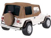 Soft Top 1987-1995 YJ Wrangler Spice Denim w/Tinted Windows w/Frames/Soft Upper Doors/Hardware RT Off Road