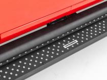 Dominator Xtreme D1 SideSteps With Mounting Bracket Kit Textured Black For 2007-2018 Jeep Wrangler JK 4 Door Go Rhino