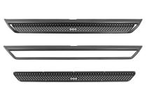 Dominator Xtreme D1 SideSteps With Mounting Bracket Kit Textured Black For 2007-2018 Jeep Wrangler JK 4 Door Go Rhino