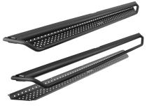 Dominator Xtreme D1 SideSteps With Mounting Bracket Kit Textured Black For 2007-2018 Jeep Wrangler JK 4 Door Go Rhino