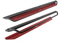 Dominator Xtreme D1 SideSteps With Mounting Bracket Kit Textured Black 2018-2026 Jeep Wrangler Go Rhino