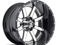 Aluminum Wheels 22X12 Maverick D260 8 On 180 Chrome/Gloss Black Lip 125.1 Bore -44 Offset Fuel Off Road Wheels