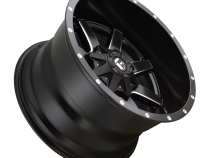 Aluminum Wheels 22X9.5 Maverick D538 8 On 180 Black Milled 125.2 Bore 25 Offset Fuel Off Road Wheels