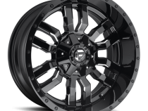 Aluminum Wheels 17X9 Sledge D595 5 On 114.3/5 On 127 Gloss Black/Milled 78.1 Bore 1 Offset Fuel Off Road Wheels