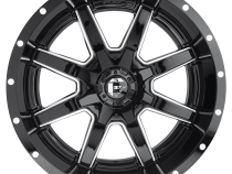 Aluminum Wheels 20X12 Maverick D610 5 On 139.7/5 On 150 Gloss Black/Milled 110.3 Bore -44 Offset Fuel Off Road Wheels