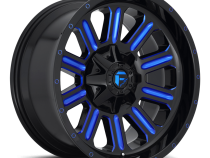 Aluminum Wheels 20X10 Hardline D646 8 On 180 Gloss Black/Candy Blue 124.3 Bore -18 Offset Fuel Off Road Wheels