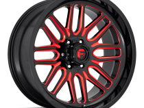 Aluminum Wheels 22X12 Ignite D663 8 On 170 Gloss Black Red Tinted Clear 125.1 Bore -43 Offset Fuel Off Road Wheels