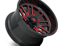 Aluminum Wheels 22X12 Ignite D663 8 On 170 Gloss Black Red Tinted Clear 125.1 Bore -43 Offset Fuel Off Road Wheels