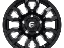 Aluminum Wheels 20X9 Blitz D673 5 On 150 Gloss Black Milled 110.1 Bore 20 Offset Multi Spoke 37 Lbs Fuel Off Road Wheels