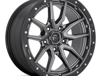 Aluminum Wheels 20X9 Rebel D680 5 On 139.7 Matte Gunmetal Gray Black Bead Ring 78.1 Bore 1 Offset Fuel Off Road Wheels