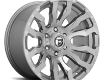Aluminum Wheels 20X10 Blitz D693 6 On 135 Brushed Gunmetal Gray Tinted Clear 87.1 Bore -18 Offset Multi Spoke Fuel Off Road Wheels