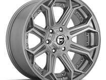 Aluminum Wheels 22X12 Siege D705 6 On 139.7 Brushed Gunmetal Gray Tinted Clear 106.1 Bore -44 Offset Fuel Off Road Wheels