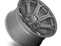 Aluminum Wheels 26X14 Siege D705 8 On 165.1 Brushed Gunmetal Gray Tinted Clear 125.2 Bore -75 Offset Fuel Off Road Wheels