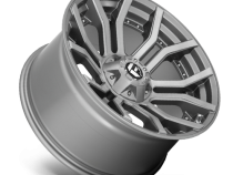 Aluminum Wheels 22X10 Rage Platinum D713 8 On 165.1 Brushed Gunmetal Gray Tinted Clear 125.2 Bore -18 Offset Fuel Off Road Wheels