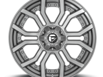 Aluminum Wheels 24X12 Rage Platinum D713 8 On 180 Brushed Gunmetal Gray Tinted Clear 124.3 Bore -44 Offset Fuel Off Road Wheels