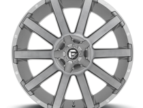 Aluminum Wheels 20X10 Contra Platinum D714 8 On 165.1 Brush Gunmetal Gray/Clear Tint 125.1 Bore -18 Offset Multi Spoke Fuel Off Road Wheels