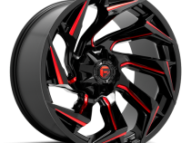 Aluminum Wheels 20X9 Reaction D755 8 On 165.1 Gloss Black Milled Red Tint 125.1 Bore 20 Offset Fuel Off Road Wheels