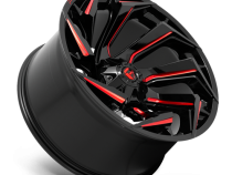 Aluminum Wheels 20X9 Reaction D755 8 On 165.1 Gloss Black Milled Red Tint 125.1 Bore 20 Offset Fuel Off Road Wheels