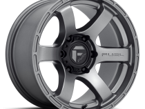 Aluminum Wheels 20X9 Rush D767 6 On 135 Matte Gunmetal Gray 87.1 Bore 1 Offset Fuel Off Road Wheels