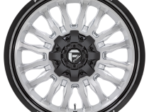 Aluminum Wheels 22X10 Arc D798 8 On 165.1 Silver/Brushed Face-Milled Black Lip 125.1 Bore -18 Offset Fuel Off Road Wheels