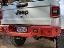 20-25 Jeep JT Gladiator Trailhead Series Rear Bumper With Flush Mount Reverse Light Cut Outs And Park Sensors Excessive Industries